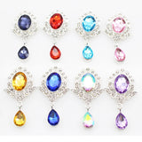10pcs Rhinestone Acrylic Bow Pendant Wedding Party Decor DIY