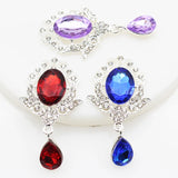 10pcs Rhinestone Acrylic Bow Pendant Wedding Party Decor DIY