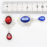 10pcs Rhinestone Acrylic Bow Pendant Wedding Party Decor DIY