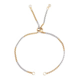 10pcs Stainless Steel Slider Bracelets with CZ Charm