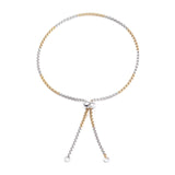 10pcs Stainless Steel Slider Bracelets with CZ Charm