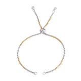 10pcs Stainless Steel Slider Bracelets with CZ Charm