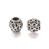 10pcs Stainless Steel European Beads Large Hole Spacer Rondelle for DIY