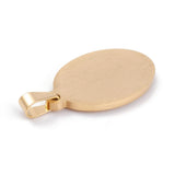 10pcs Stainless Steel Flat Round Pendants for Necklace Making