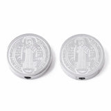 10pcs 304 Stainless Steel Beads for DIY Religion Jewelry, 14.5x3mm
