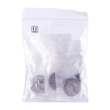 10pcs Stainless Steel Flat Round Pendant 12 Constellation DIY Necklace Decor