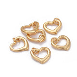 10pcs Open Heart Charms Pendants 304 Stainless Steel for Jewelry Making