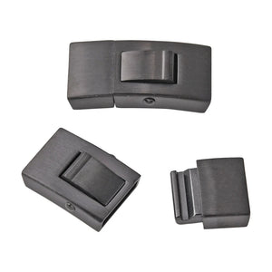 10pcs Stainless Steel Rectangle Bayonet Clasps for Jewelry Making