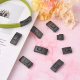 10pcs Stainless Steel Rectangle Bayonet Clasps for Jewelry Making