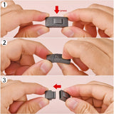 10pcs Stainless Steel Rectangle Bayonet Clasps for Jewelry Making