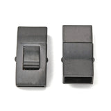 10pcs Stainless Steel Rectangle Bayonet Clasps for Jewelry Making
