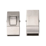 10pcs Stainless Steel Rectangle Bayonet Clasps for Jewelry Making