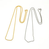 10pcs Stainless Steel Rope Chains w/ Clasps for DIY Jewelry Making 2x2x1.5mm