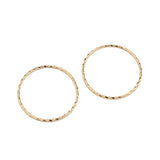 10pcs 30mm/50mm Big Round Circle Earrings Large Hollow DIY Jewelry Accessories