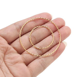 10pcs 30mm/50mm Big Round Circle Earrings Large Hollow DIY Jewelry Accessories