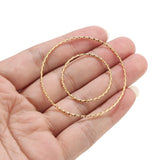 10pcs 30mm/50mm Big Round Circle Earrings Large Hollow DIY Jewelry Accessories