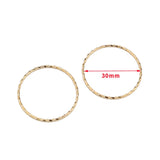 10pcs 30mm/50mm Big Round Circle Earrings Large Hollow DIY Jewelry Accessories