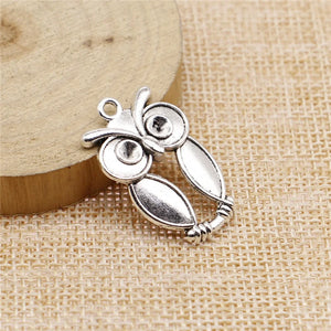 10pcs Owl Charms Antique Silver Plated Pendant Charms For Jewelry Making