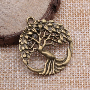 10pcs Antique Bronze Tree Charms For Jewelry Making