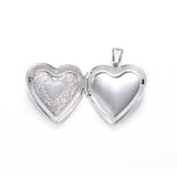10pcs Heart Locket Pendants for Women 29x29x7mm