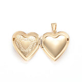 10pcs Heart Locket Pendants for Women 29x29x7mm