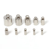 10pcs Stainless Steel End Caps Crimp Caps for DIY Jewelry Making