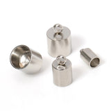 10pcs Stainless Steel End Caps Crimp Caps for DIY Jewelry Making