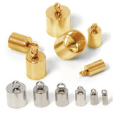 10pcs Stainless Steel End Caps Crimp Caps for DIY Jewelry Making