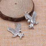 10pcs Silver Eagle Charms For Jewelry Making