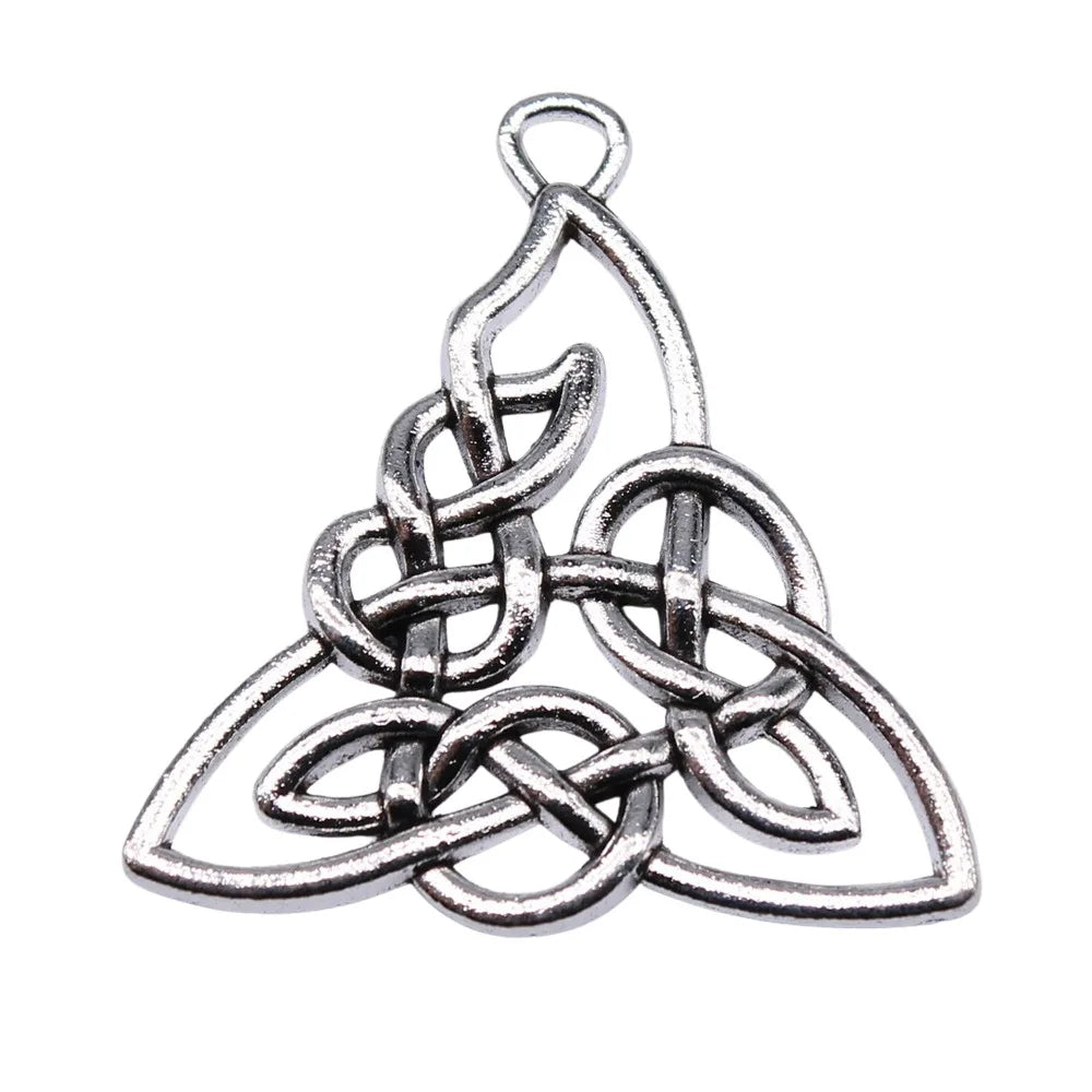 10pcs Antique Silver Celtic Knot Charms For Earring Making B16137