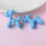 10pcs 32*32mm 3D Balloon Dog Resin Charms Earring DIY Making Bracelet Keychain