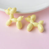 10pcs 32*32mm 3D Balloon Dog Resin Charms Earring DIY Making Bracelet Keychain