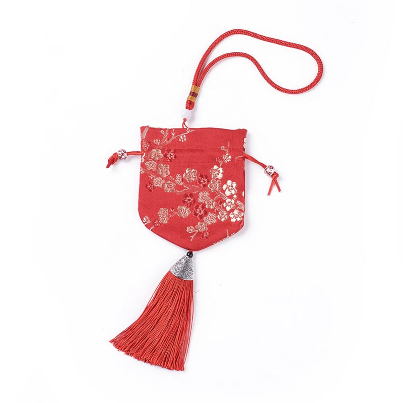 10pcs Silk Scented Sachet Perfume Bags with Tassel