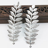 10pcs Filigree Leaf Wraps Metal Charms DIY Jewelry Craft
