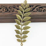 10pcs Filigree Leaf Wraps Metal Charms DIY Jewelry Craft