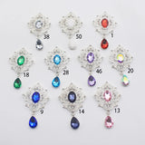 10pcs Flat Bottom Silver Alloy Pendant for DIY Jewelry Clothing Hair Accessories