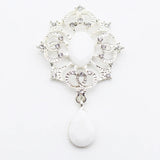 10pcs Flat Bottom Silver Alloy Pendant for DIY Jewelry Clothing Hair Accessories