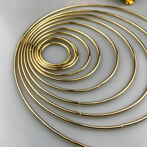 10pcs 35-190mm Dream Catcher Circle Rings Metal Finding Jewelry DIY