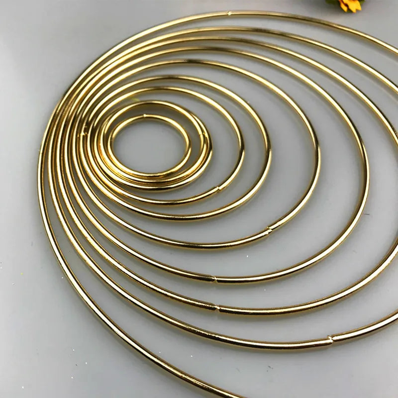 10pcs 35-190mm Dream Catcher Circle Rings Metal Finding Jewelry DIY