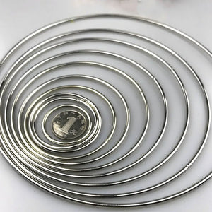 10pcs 35-190mm Silver Plated Dream Catcher Rings DIY