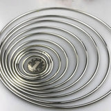 10pcs 35-190mm Silver Plated Dream Catcher Rings DIY