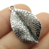 10pcs Antique Silver/Bronze Leaf Pendant Charm DIY