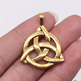 10pcs Antique Triquetra Symbol Charms for Jewelry Making
