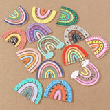 10pcs Rainbow Charms for Earrings Necklaces DIY Jewelry Making Accessories