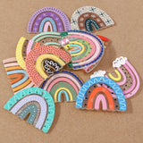 10pcs Rainbow Charms for Earrings Necklaces DIY Jewelry Making Accessories