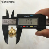 10pcs 3D Brass Lantern Charms 17x20mm Chinese Lantern Charms For Jewelry Making
