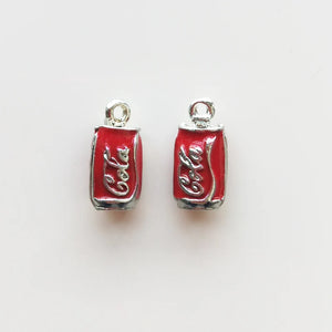 10pcs 3D Cola Bottle Enamel Charms Pendant DIY Earring Bracelet Jewelry