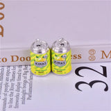 10pcs 3D Colorful Alcohol Resin Cans Charms DIY Jewelry Making
