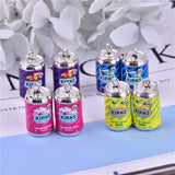 10pcs 3D Colorful Alcohol Resin Cans Charms DIY Jewelry Making
