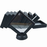 10pcs 3D Floating Frame Shadow Box Jewelry Display Stand Ring Pendant Holder